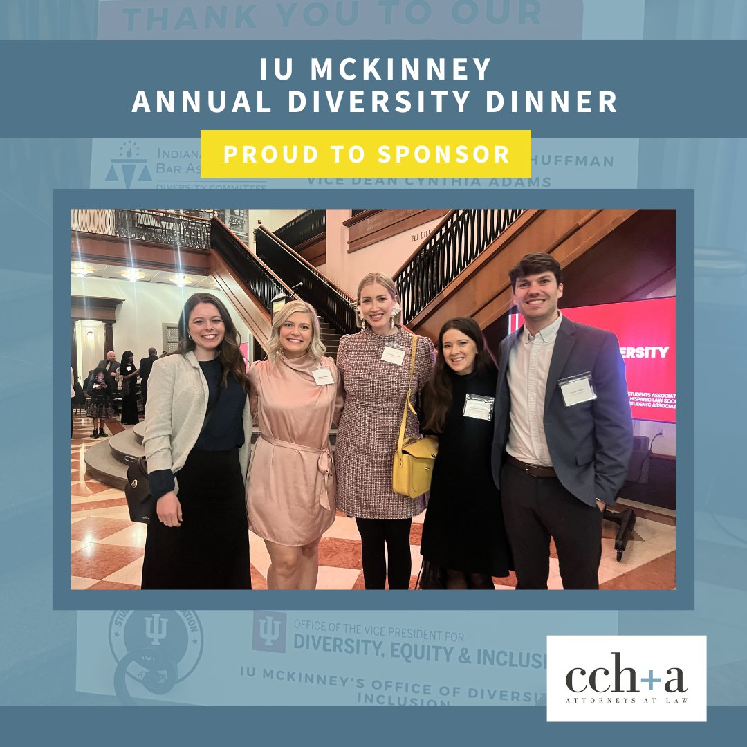 #CCHALaw DEI committee members had the honor of attending the 11th Annual Diversity Dinner hosted by IU McKinney. 🌟 It was an excellent opportunity to connect with fellow law professionals and community members who share our commitment to diversity and inclusion. #DEI #sponsor