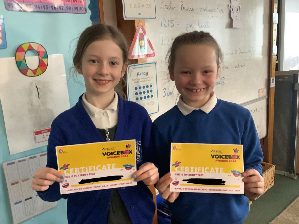 Huge well done to L & R who performed their winning joke at assembly for the @RCSLT Voicebox competition! 🤩👏🌟 #confidentindividuals #effectivecontributors