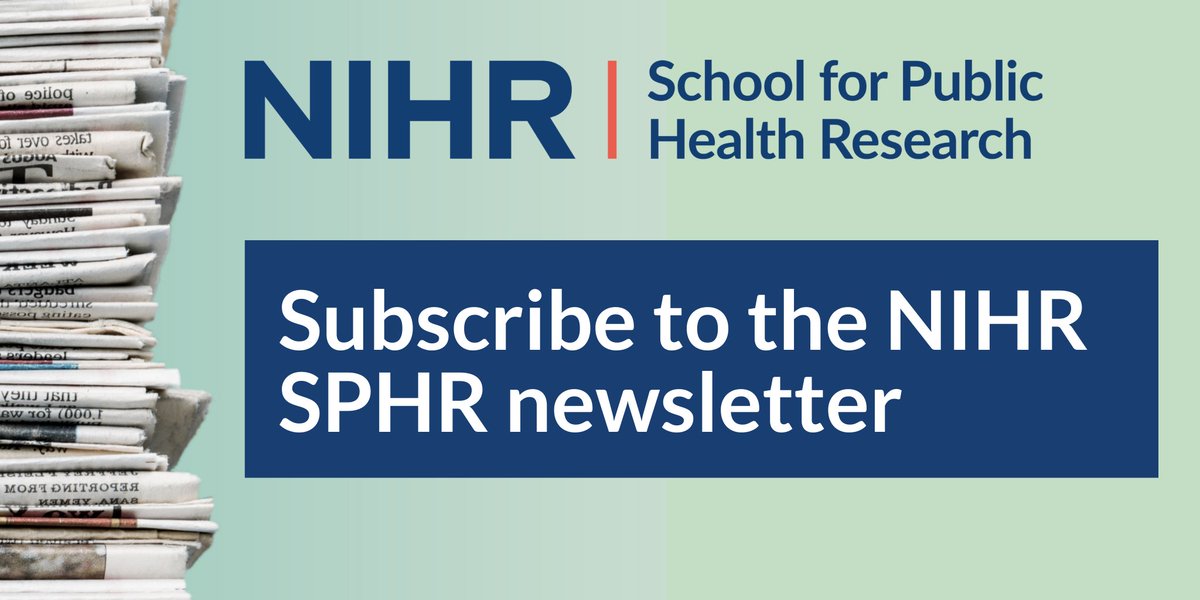 Read our March #newsletter 🗓️mailchi.mp/a743a81ac01f/n… … for the latest news, events and info from the School #ResearchBriefing #PublicHealth #SPHR Sign-up to receive the next one sphr.nihr.ac.uk/mailing-list/