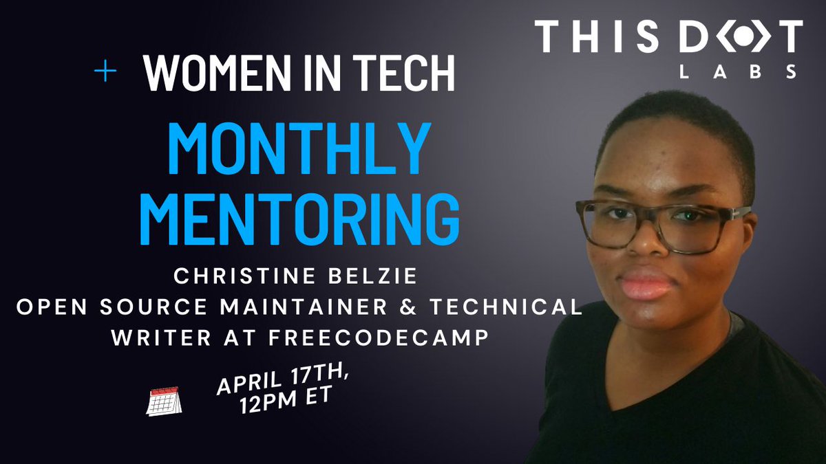 Join @eva_trostlos and Christine Belzie at the Women in Tech Monthly Mentoring session on April 17th to talk about technical writing! This group is open to people who identify as women with an interest or career in tech! Join us and bring a friend! buff.ly/4cxej8N