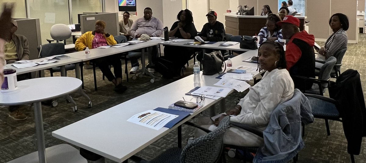 Thanks to the @CDMRP funding for #ProstateCancer (W81XWH-22-PCRP-IDA), we are training #cancer advocates to establish the feasibility of Community Living Labs to Improve Access to Prostate Health Resources, Education, Amenities & Community Health (REACH) for #BlackMen !