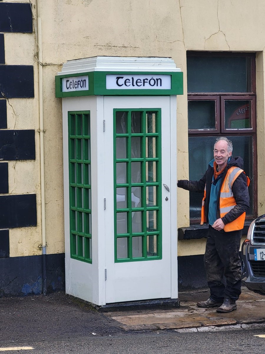 The Rural Social Team (RSS) in South-East Leitrim built a replica phone box for Fenagh Village. We will be contacting communities in Leitrim to gauge interest in having a Community Phone Box. The final step wiil be to install a phone system for vital community service helplines.