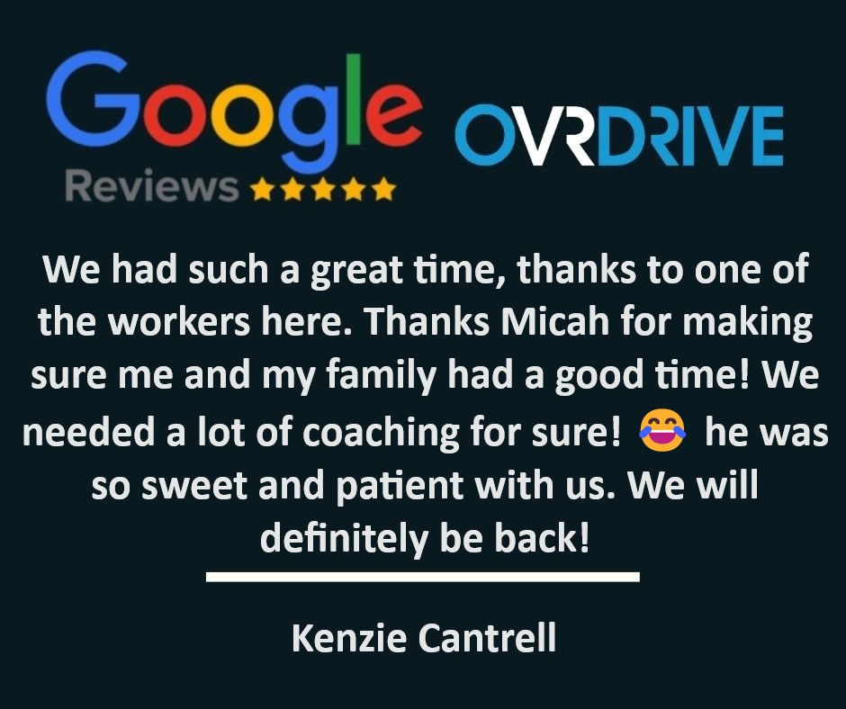 Music 🎶to our 👂👂!  Thanks, Kenzie!

#OvrdriveFun #5StarReview #5StarEntertainment #musictoourears
