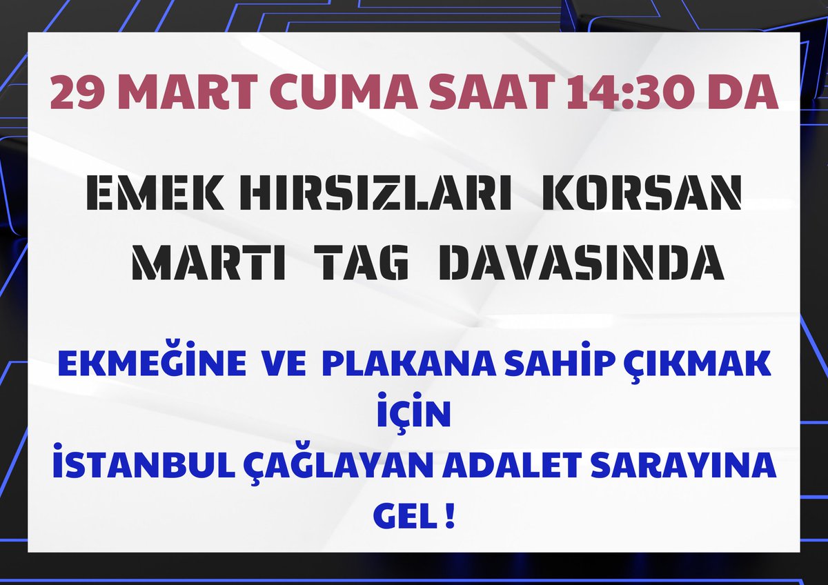 ‼️TÜM ESNAFIMIZA ÇAĞRIDIR ‼️