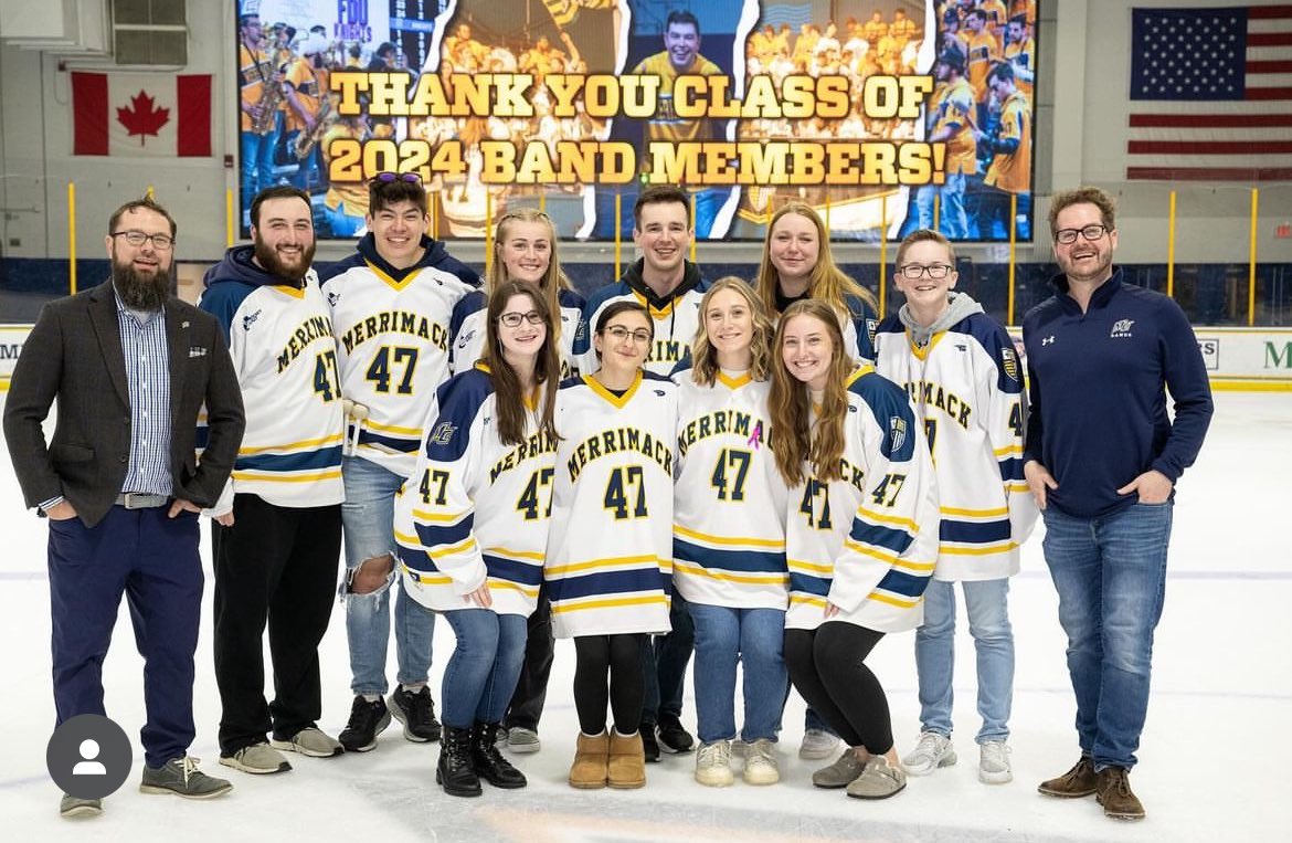 Senior Night from March 9th! (Other band seniors not pictured: Drew Leuci, Alex Conte, Jackson Fortune O Brien, Declan Hurley)