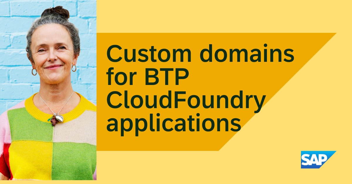 Dive into the world of custom domain activation on SAP BTP for your own website. Check out this step-by-step blog post to learn how to configure it, even with some tweaks like using Google Domains and Certbot. 🔗:sap.to/6010ZwVty