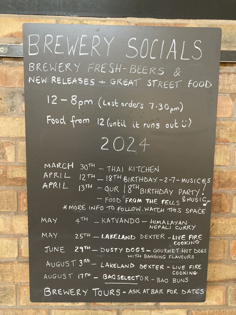 Join us this Easter Easter opening hours Thursday 2–7 Friday 2–7 Saturday Brewery Social 12–8 with food by Thai Kitchen Bring on the sunshine and good vibes 😎