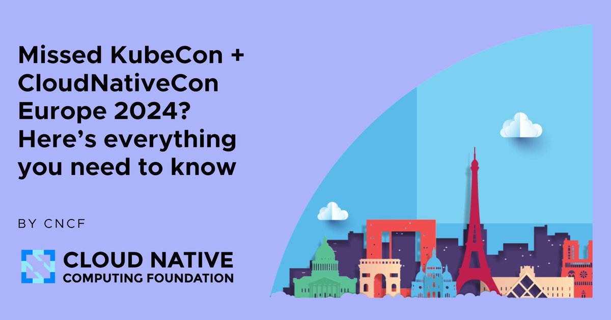 Missed #KubeCon + #CloudNativeCon Europe 2024 🇫🇷 ? Here’s everything you need to know! Read all about the day-by-day highlights here: cncf.io/blog/2024/03/2…