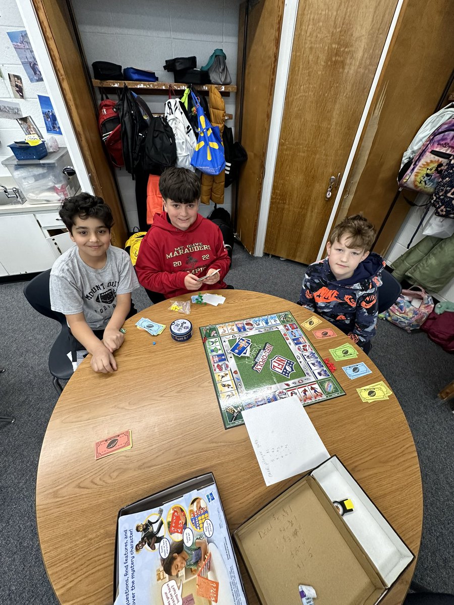 dauchert2210's tweet photo. Game day for our mathematicians! So much fun!Thank you to our families for sending in games! @misslisk @kristymc24 @MOSandshore https://t.co/RpJfwrCyeY