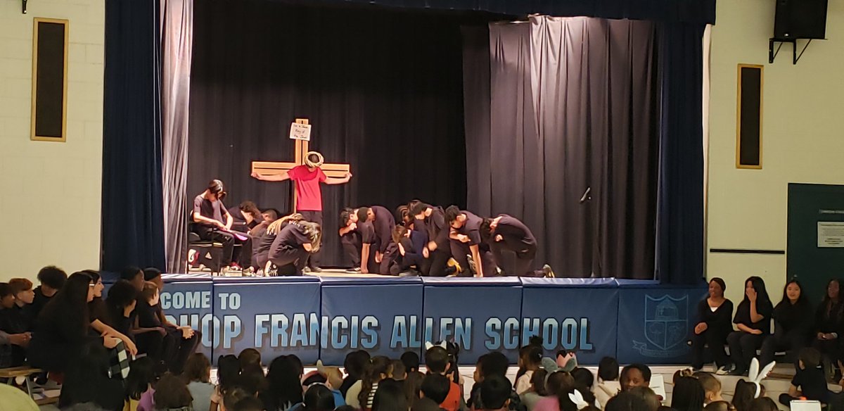 Moving Passion Play performance by our Intermediate students