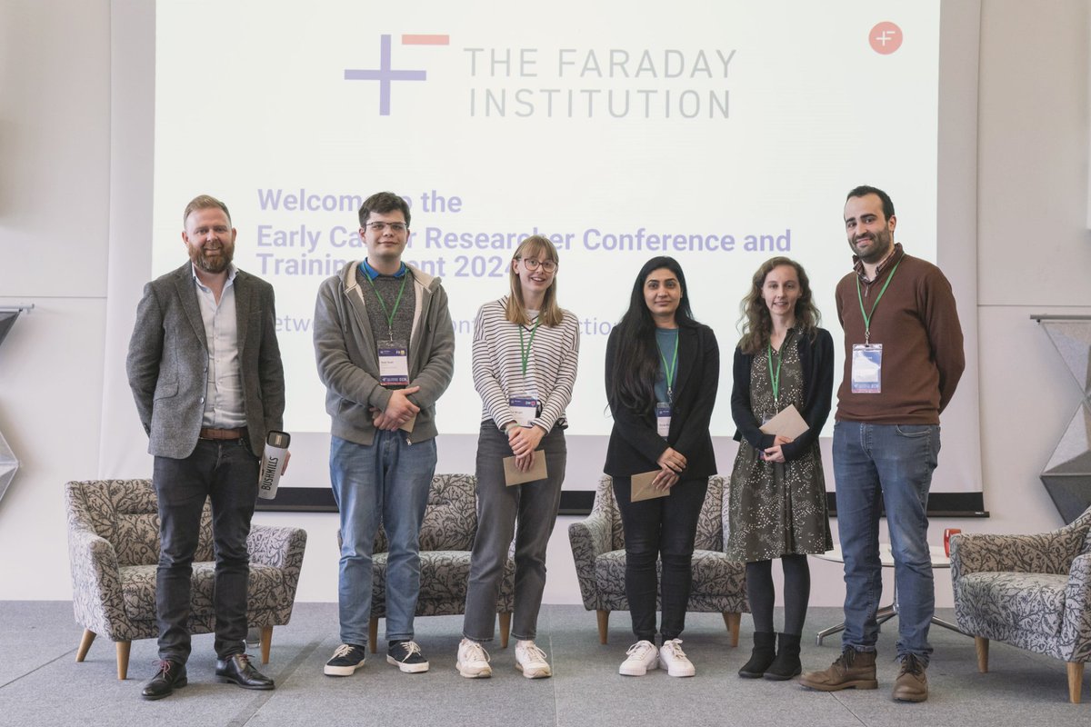 Faraday Institution (@faradayinst) on Twitter photo A heartfelt thank you to the ECR committee, led by Dr <a href="/JamesRobinson88/">James Robinson</a>, for their time, effort and energy in creating such a stimulating and informative event. 👏🏼
Thank you to Emily Baird for making the #ECR2024 the success that it was. 🌟
Share your experiences using #ECR2024! A heartfelt thank you to the ECR committee, led by Dr <a href="/JamesRobinson88/">James Robinson</a>, for their time, effort and energy in creating such a stimulating and informative event. 👏🏼
Thank you to Emily Baird for making the #ECR2024 the success that it was. 🌟
Share your experiences using #ECR2024!