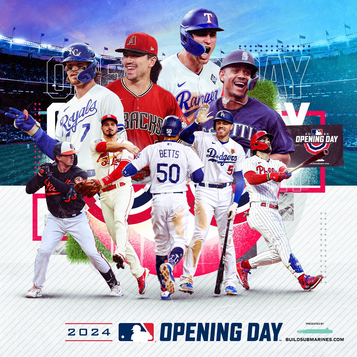 MLBNetwork's tweet photo. The wait for ⚾️ is finally over!!!

#OpeningDay https://t.co/YF9L33oTBN