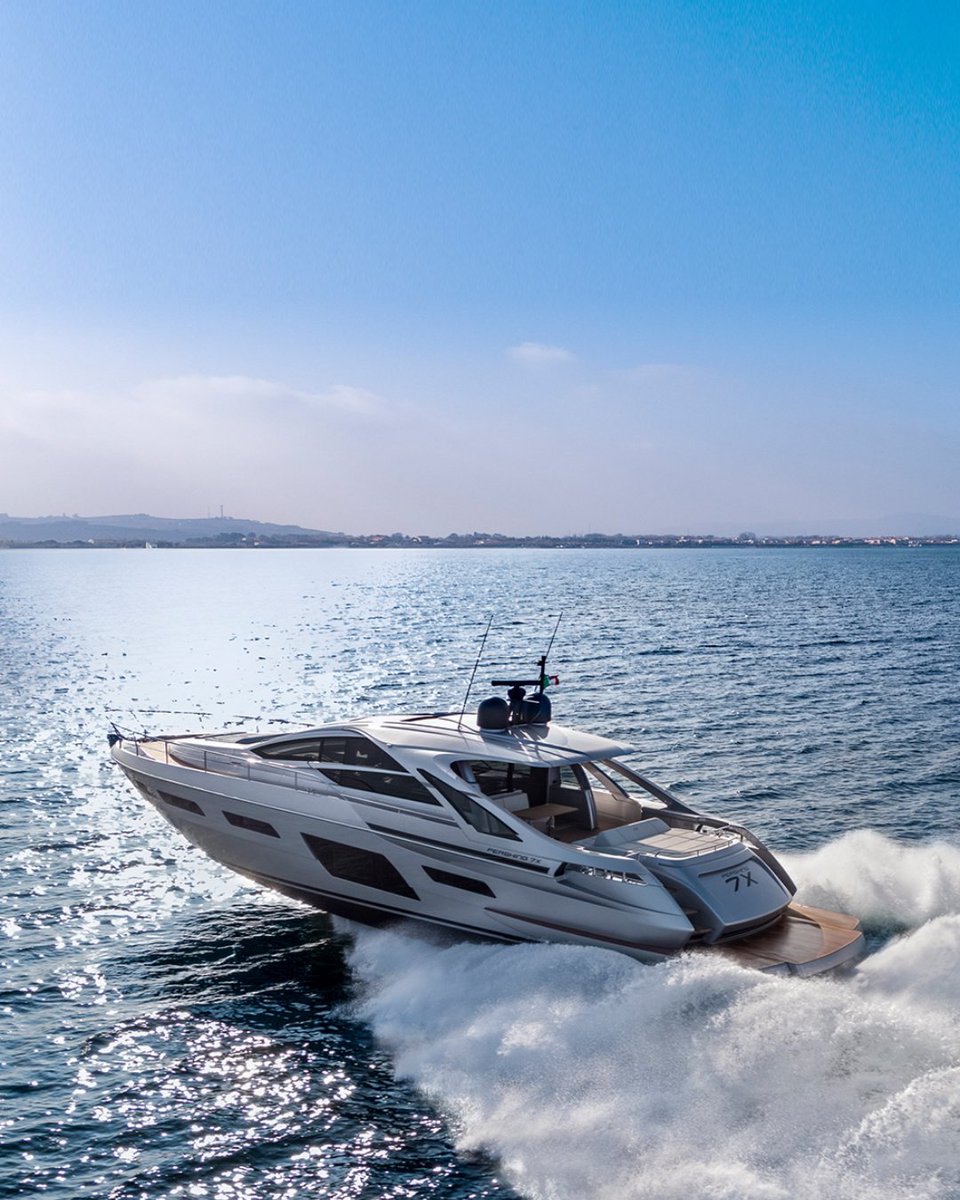 Feel the thrill of lightning speed, as you inscribe your fleeting signature on the sea.
Pershing 7X. The Lightspeed.
#TheDominantSpecies
#TheLightspeed 

#FerrettiGroup #KeepBuildingDreams #ProudToBeItalian 🇮🇹 #MadeInItaly
ow.ly/GxGR50R3ZNJ