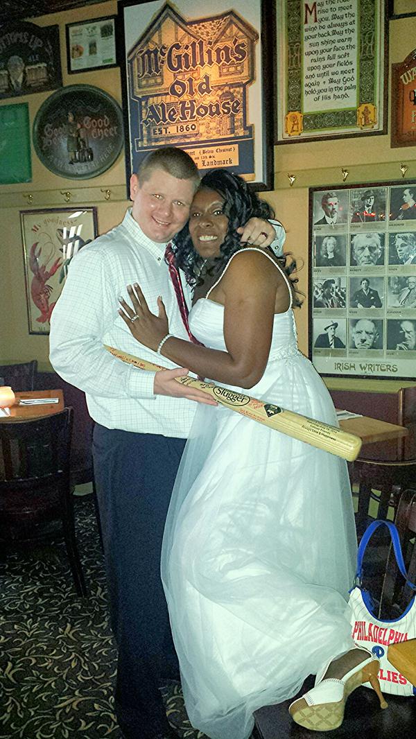Something old. Something new. Something borrowed. Something blue. Here are a few of the brides spotted @McGillins. Some met here, some got engaged here. Others married here or are hanging out between the wedding ceremony & reception. We ❤️being their 'something old!'