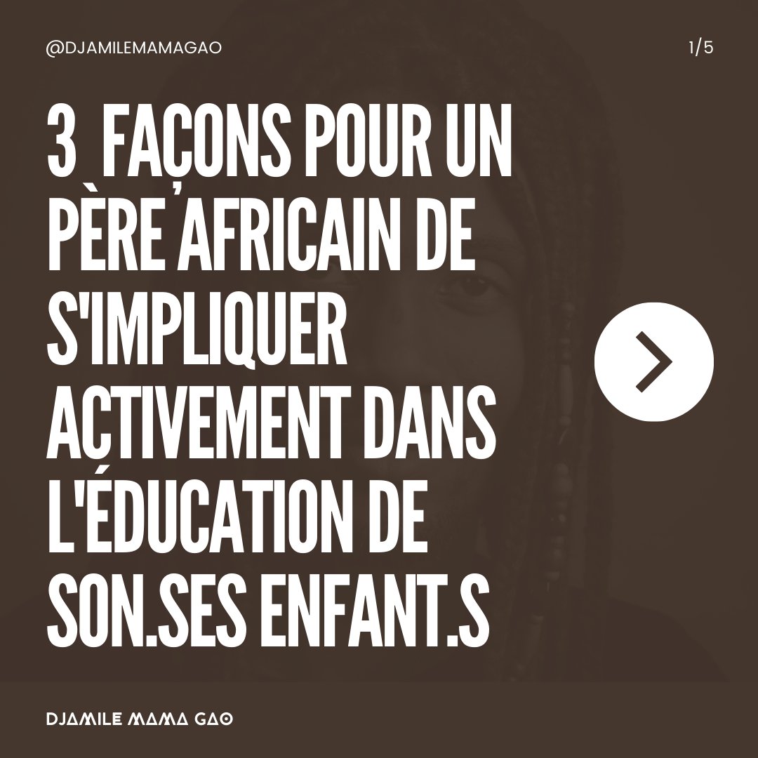 DjamileMamaGao's tweet photo. 3 FAÇONS POUR UN PÈRE AFRICAIN DE S'IMPLIQUER ACTIVEMENT DANS L'ÉDUCATION DE https://t.co/yvm9BRXpCY ENFANTS
#paternity #paternite #pere #parentlife #papa #father #fatherlove #family #serenity #playtime #masculinity #masculinitepositive https://t.co/i4liYKpZeB