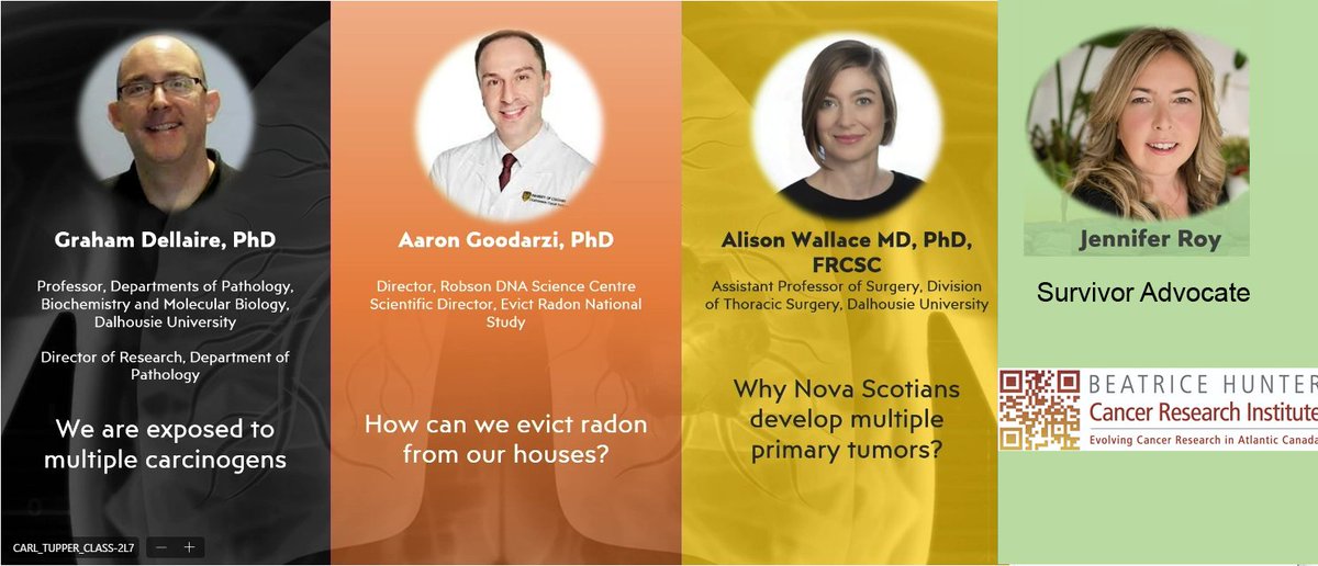 🌟Great to take part in today's Integrated Learning Session on 'Cancer and the Environment' for the Cancer Research Training Program (CRTP) of the Beatrice Hunter Cancer Research Institute (BHCRI) @BHCRI @DalMedSchool @DalhousieU - thanks for moderating @vittomartinez 1/2