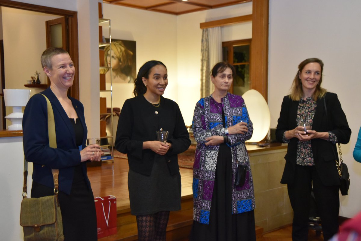 Privileged to welcome @IFRC President <a href="/KateForbes_IFRC/">Kate Forbes</a> in Addis Ababa. Thank you to H.E Amb. Tamara Mona <a href="/SwissAddisAbaba/">Embassy of Switzerland in Ethiopia</a>, Ambassador to Ethiopia and South Sudan for co-hosting an engaging evening with some members of the Women in Diplomacy Ethiopia Network # WIDEN #QueenBees.