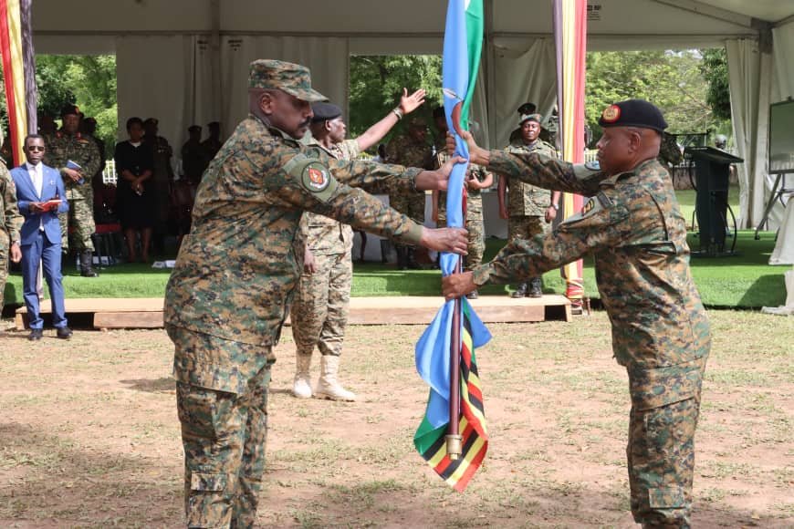 DeoAkiiki's tweet photo. UPDF CDF is Gen Muhoozi Kainerugaba after a successful handover and takeover ceremony in Gulu. Congratulations sir. Your steweredship backed by a rich experience will only continue to push us to the heights. https://t.co/ecFKnZjAMW