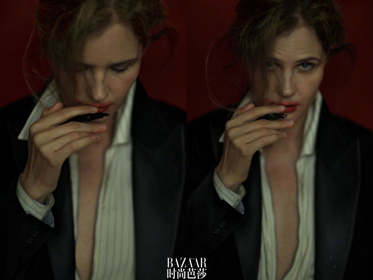 inesabelle's tweet photo. justine triet by chen man for harper's bazaar china https://t.co/q80MqDVLSg