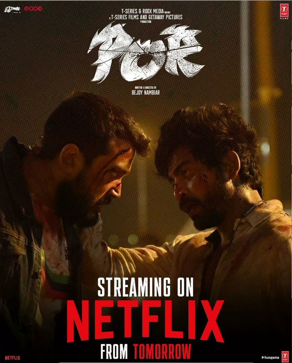 Roox (@rooxworld) on Twitter photo The much awaited #Por will be streaming from Tomorrow on <a href="/NetflixIndia/">Netflix India</a> 🤜🤛
#PORonNetflix <a href="/iam_arjundas/">Arjun Das</a> <a href="/kalidas700/">kalidas jayaram</a> <a href="/sanchana_n/">Sanchana natarajan</a> <a href="/tjbhanu/">Bhanu Prakash</a> <a href="/nambiarbejoy/">Bejoy Nambiar</a> <a href="/madhualex/">Madhu Alexander</a> <a href="/RooxWorld/">Roox</a> <a href="/TSeries/">T-Series</a> <a href="/prosathish/">Sathish</a> The much awaited #Por will be streaming from Tomorrow on <a href="/NetflixIndia/">Netflix India</a> 🤜🤛
#PORonNetflix <a href="/iam_arjundas/">Arjun Das</a> <a href="/kalidas700/">kalidas jayaram</a> <a href="/sanchana_n/">Sanchana natarajan</a> <a href="/tjbhanu/">Bhanu Prakash</a> <a href="/nambiarbejoy/">Bejoy Nambiar</a> <a href="/madhualex/">Madhu Alexander</a> <a href="/RooxWorld/">Roox</a> <a href="/TSeries/">T-Series</a> <a href="/prosathish/">Sathish</a>