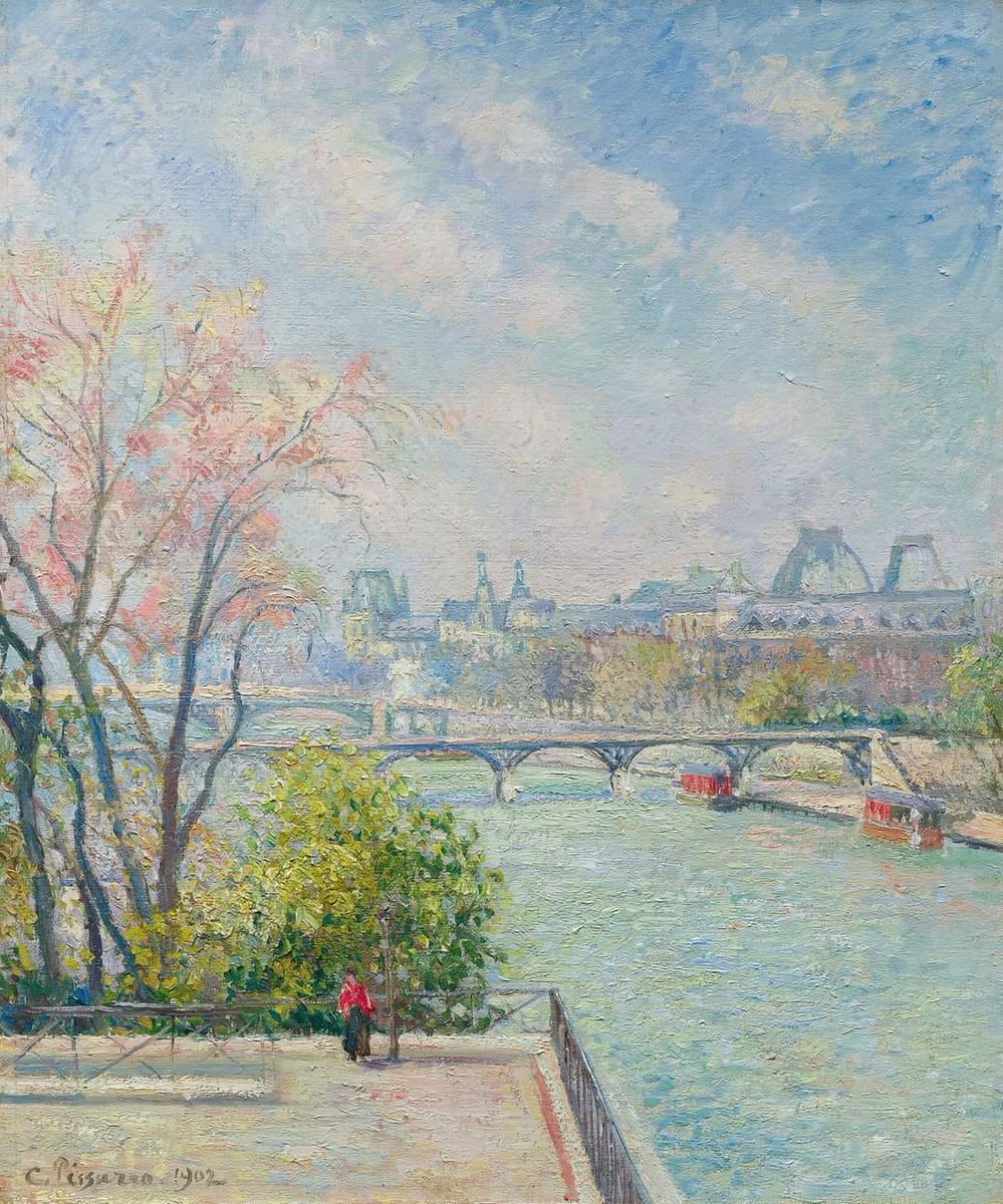 Camille Pissarro Le Louvre, matin, printemps