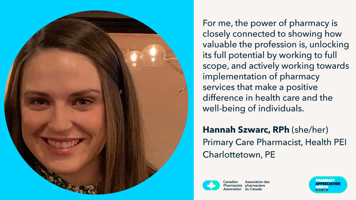 Meet Hannah Szwarc! We caught up with Hannah for Pharmacy Appreciation Month to talk about her role as a primary care #pharmacist and what the power of pharmacy means to her. 🗨️ ow.ly/GzWM50R19W1 #PAM2024