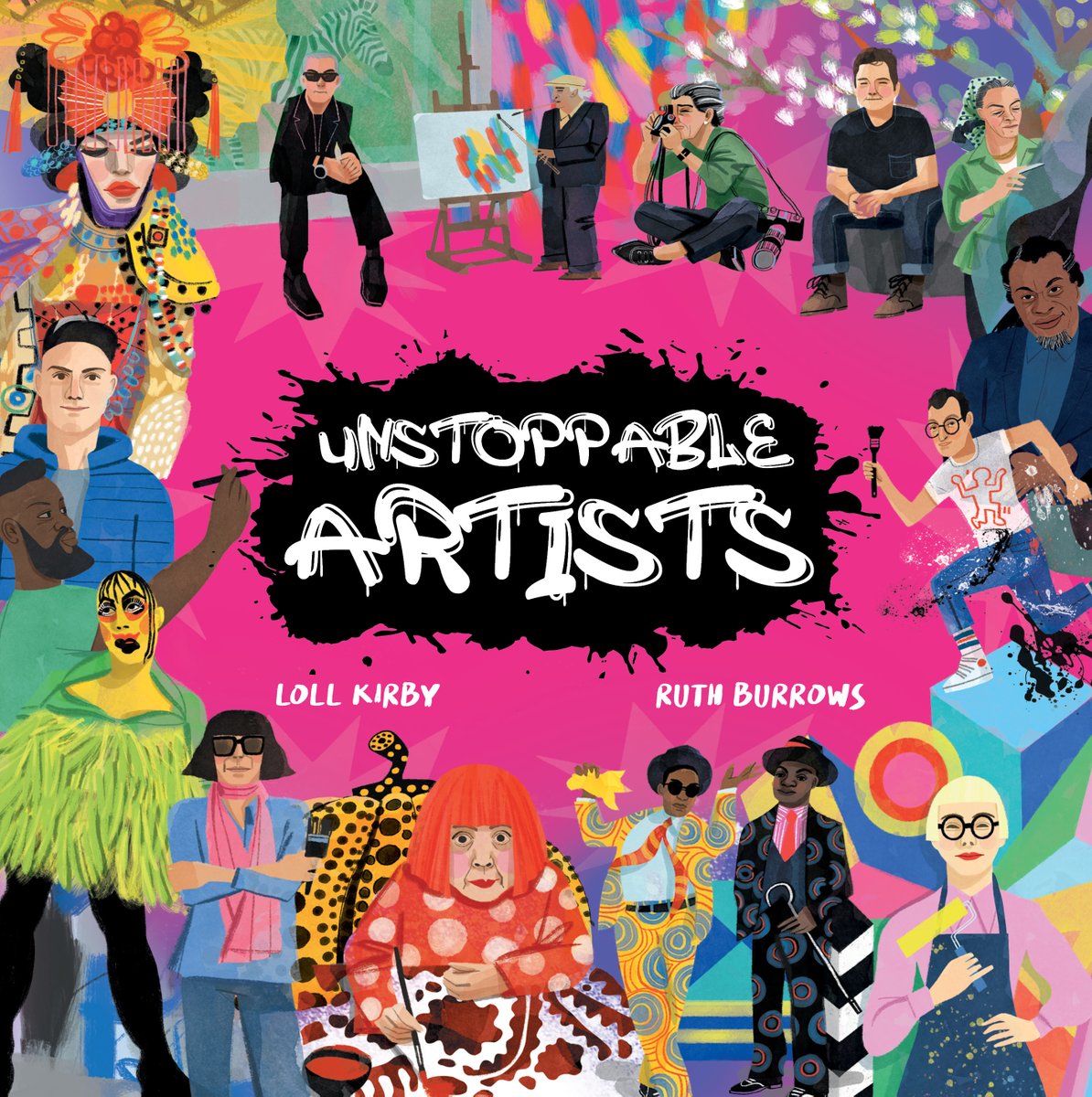 It's #coverreveal for a book that's been THREE YEARS in the making!!! A fantastic collection of rebellious artists (most have never been seen in picture books before) that will inspire new creators of the next generation. Publishing 23rd April and available to order NOW!