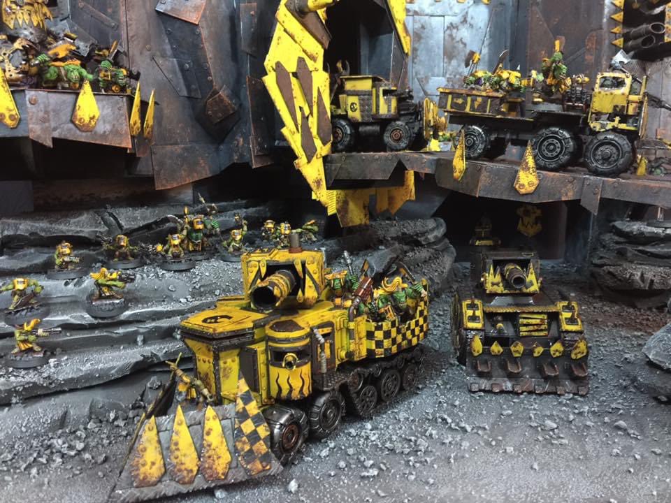 GrinnialVex's tweet image. This is my original display board, and these pics are 8 years old now! I took it to #adepticon maybe 5 different years, but had to retire it as it’s mostly cardboard and VERY worn out. I’m still super proud of it though. 😁 #TBThursday #WarhammerCommunity #orks #warhammer40k