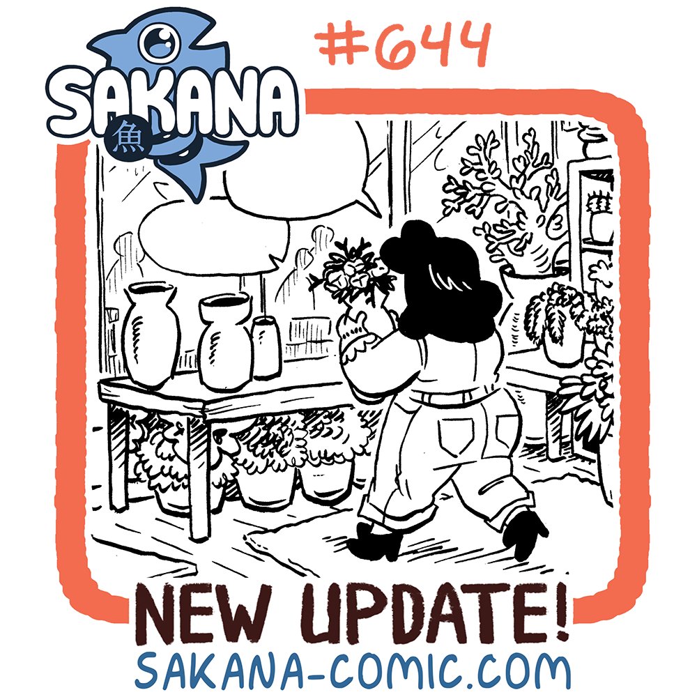 🐟✨SAKANA UPDATE✨🐟 Mori's got so much work to finish, she does NOT have time for another mystery! Read SAKANA page 644 here! sakana-comic.com/comic/644 #sakana #sakanacomic #hiveworks #webcomics