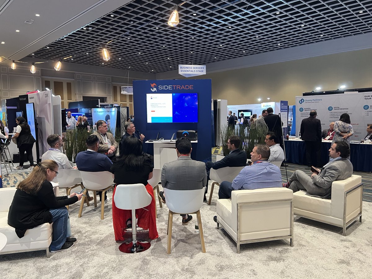 Sidetrade's tweet photo. Missed our fireside chat at #SSOWeek in Orlando? It’s not too late; Swing by the Sidetrade booth for an exclusive recap and discover how we can empower your team with vendor benchmarking. Don't miss out! #SidetradeALeader https://t.co/Mx5ic700ks