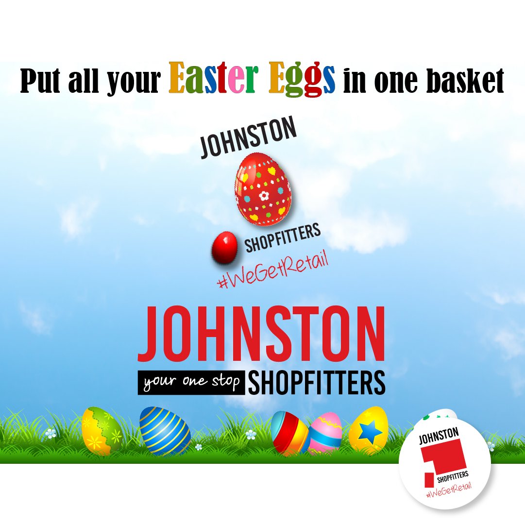 Team #JohnstonShopfitters are looking forward to a restful🐰 break. It's been a BUSY last few months, so feet up &amp; eating chocolate sounds good right now. Back to business as usual next week, where Johnston Shopfitters are your 'One Stop Shopfitters' for all your retail solutions