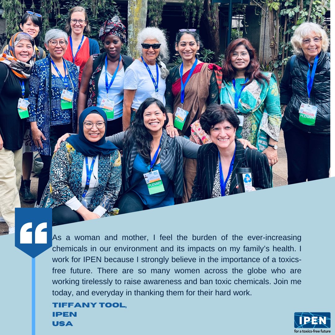 Throughout the month, we’ve shared reflections from the women working to make our world livable and toxics-free for the present and future generations. Thank you to everyone who shared. To conclude this series, Tiffany Tool from IPEN shared the following reflections.