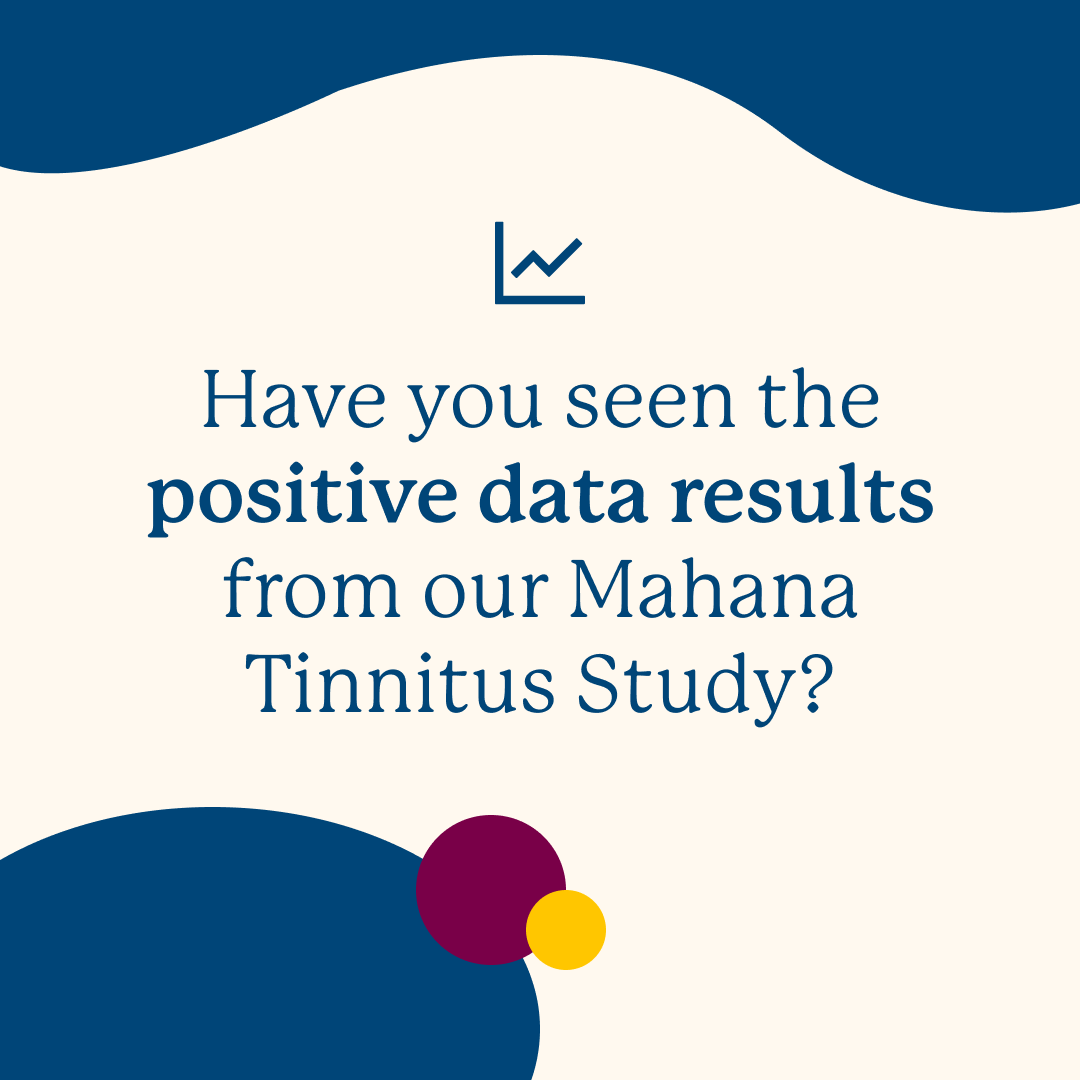 Have you seen the positive data results from our #Mahana #Tinnitus Study for our smartphone-enabled, self-guided digital program?

Check out our poster here:➡️ mahana.com/tinnitus-aaa-2…

#hearinghealthcare #hearinghealth #digitaltherapeutics #evidencebased