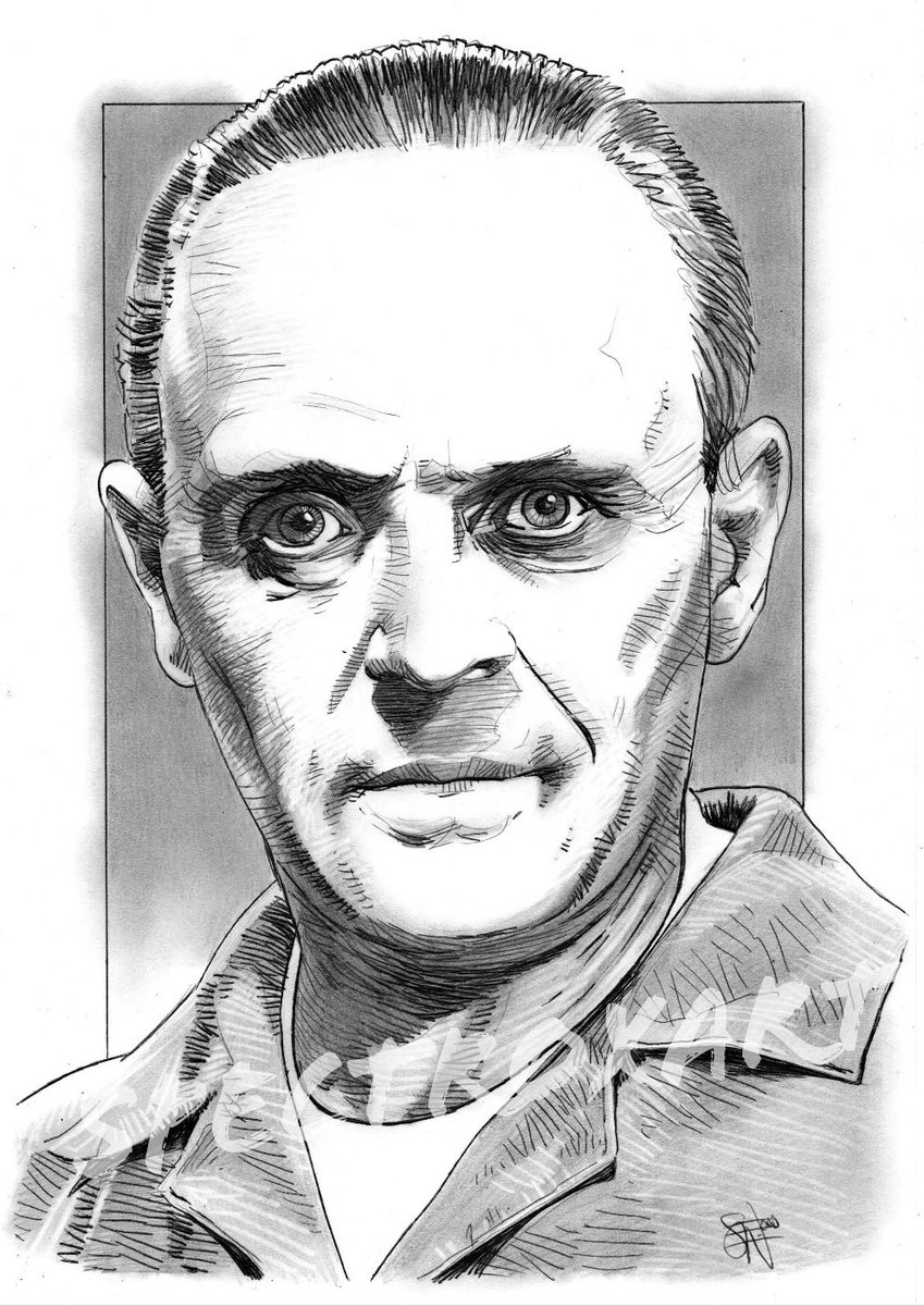 'Well, Clarice, have the lambs stopped screaming?' Anthony Hopkins as Hannibal Lecter (The Silence of the Lambs).

#thesilenceofthelambs #hanniballecter #AnthonyHopkins #penandink #artcommission 

A4 Ink & Pencil.

ebay.co.uk/usr/spectroxart
spectroxart.etsy.com