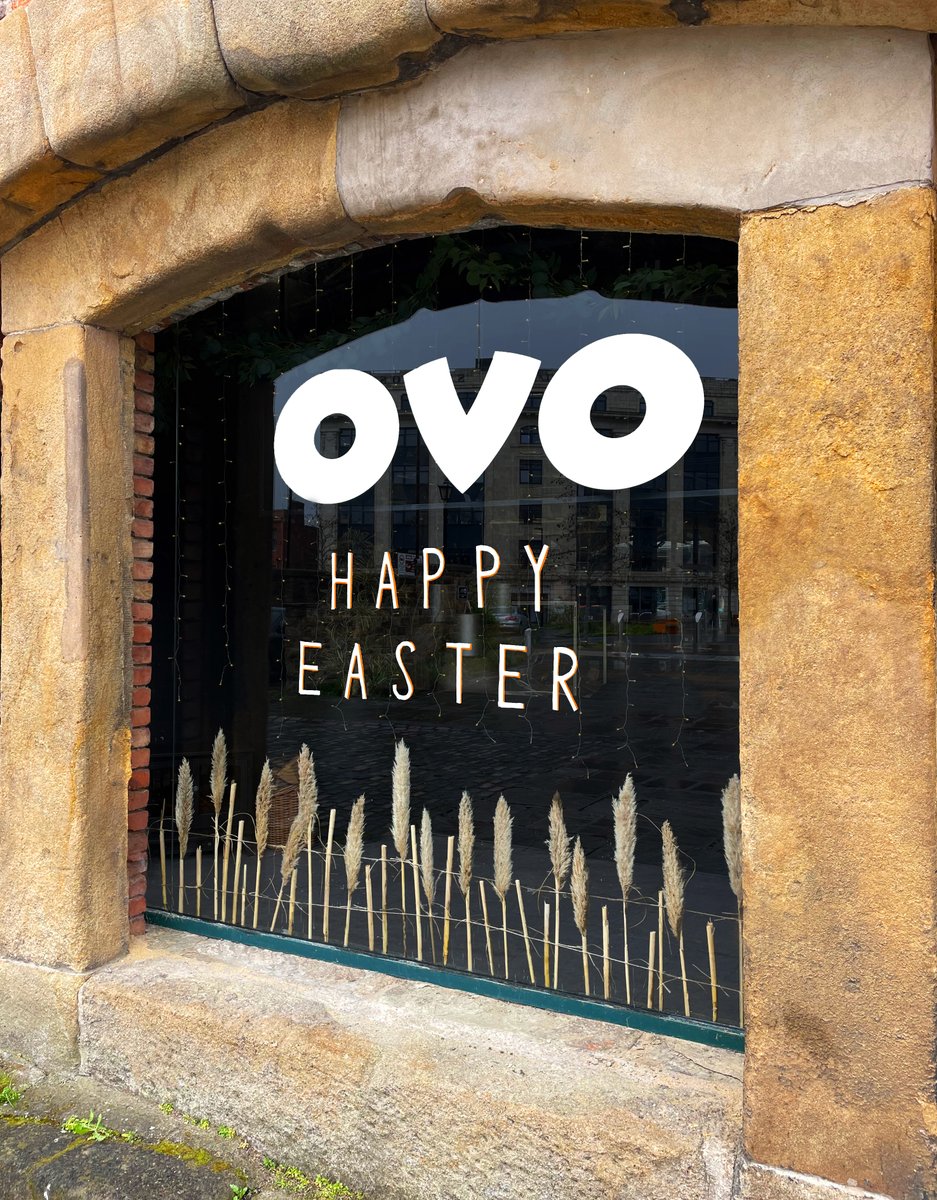 Wishing you all a Happy Easter 🐣 from Team Ovo 💛 #Easter2024 #HappyEaster #WindowDisplay #PampasGrass #InteriorDesign #SheffieldIsSuper #InspiringSpaces #AmazingSpaces #SheffieldTogether #OfficeDesign #OvoSpaces