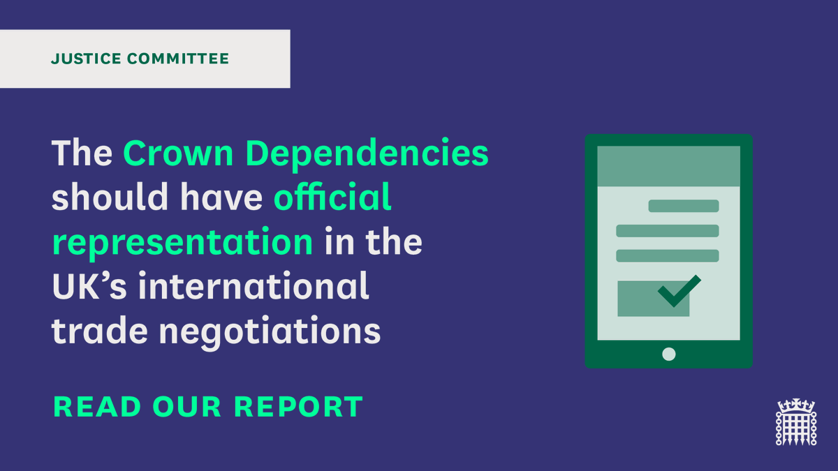 The Crown Dependencies should be represented during international trade negotiations by designated officials from the UK Government or the Crown Dependencies following a “disappointing outcome” in the CPTPP talks. Read our report: publications.parliament.uk/pa/cm5804/cmse…