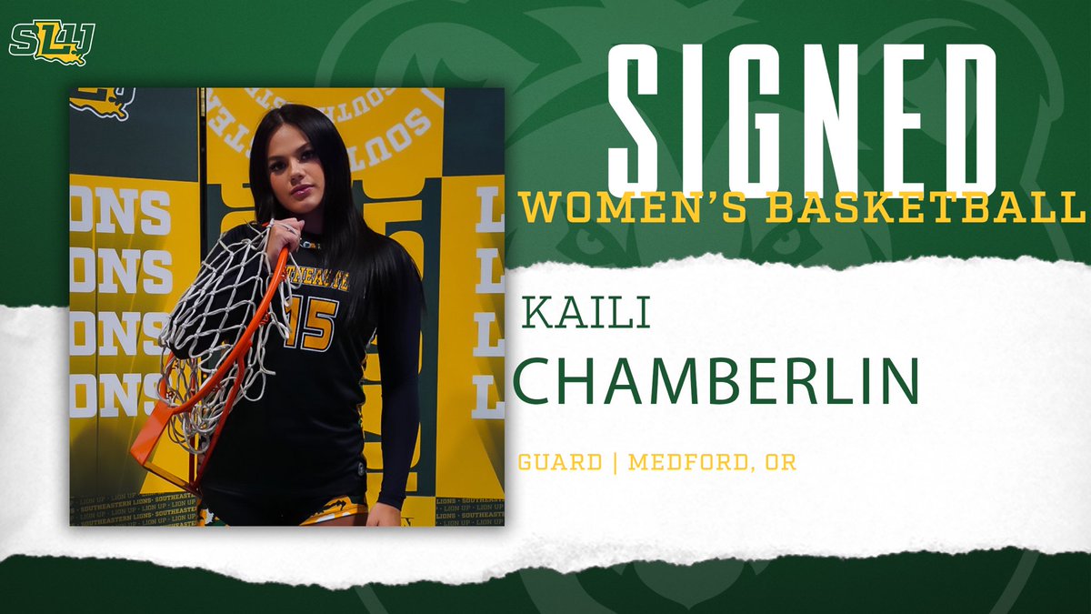 🚨SIGNED🚨 Medford,OR.➡️Hammond, America Lion Nation help us Welcome 5’8 G Kaililaulani “Kaili” Chamberlin to the family #LionUpNow 💛💚