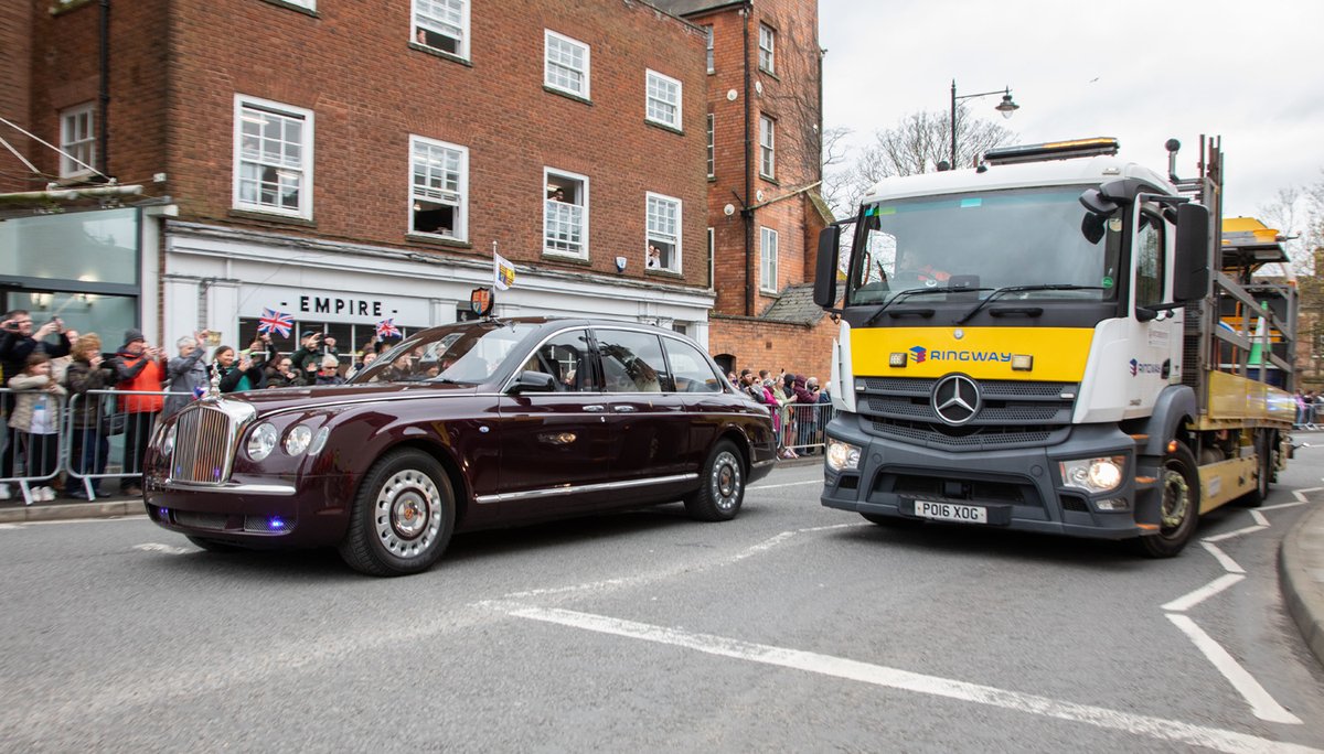 The Royal car passing our IPV on the way to Worcestershire Cathedral for the Royal Maundy Service. Superb collaboration with WCC to organise our side of the event. Once the car had passed, the IPV was manoeuvred into position to completely block the road from all vehicles.