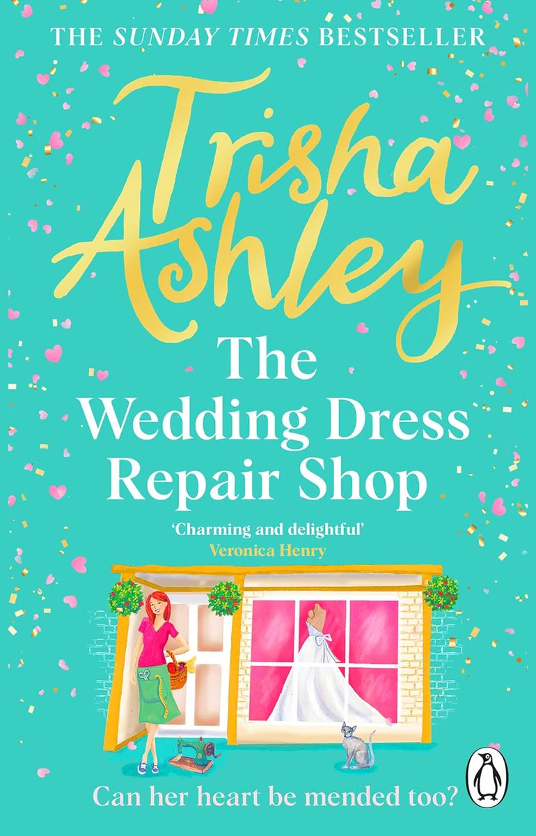 #Congratulations to @trishaashley on #PublicationDay for #TheWeddingDressRepairShop! A beautifully warm and sunny read to banish the #Easter #Snow! #amreading #uplifiting amzn.eu/d/i7CUTTb