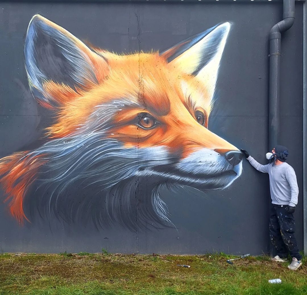 brababella's tweet photo. #Streetart by #Blesea @ #Grandparigny, France, for #ParignyWall
More info at: https://t.co/DtBfg2JmZv
#fox #streetartGrandparigny #streetartFrance #Francestreetart #arteurbana #urbanart #murals #muralism #contemporaryart #artecontemporanea https://t.co/E2cPVKtZPS