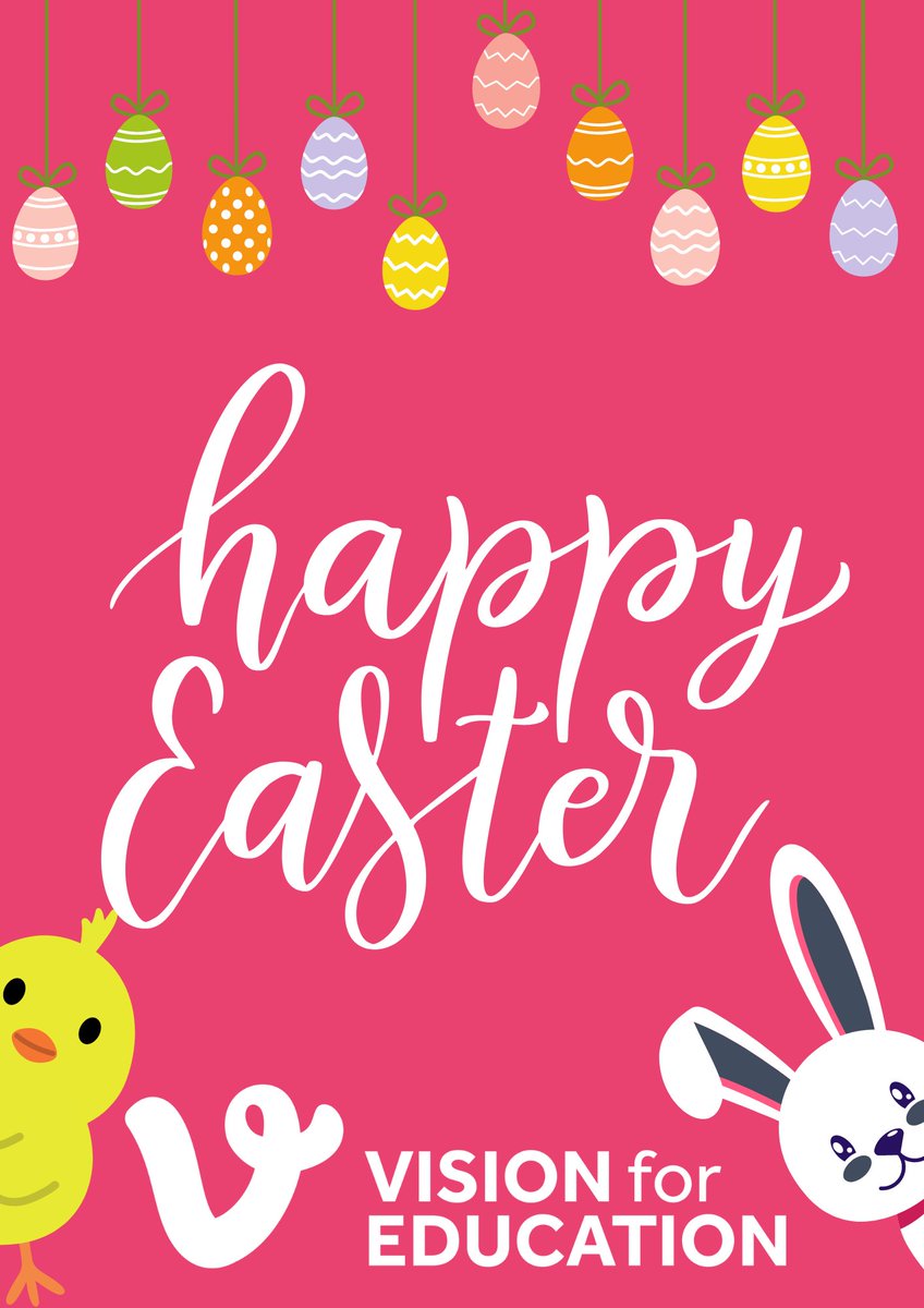 Wishing everyone a happy Easter, and a lovely half-term break🐰 🐣 🍫

#VisionforEducation #HappyEaster