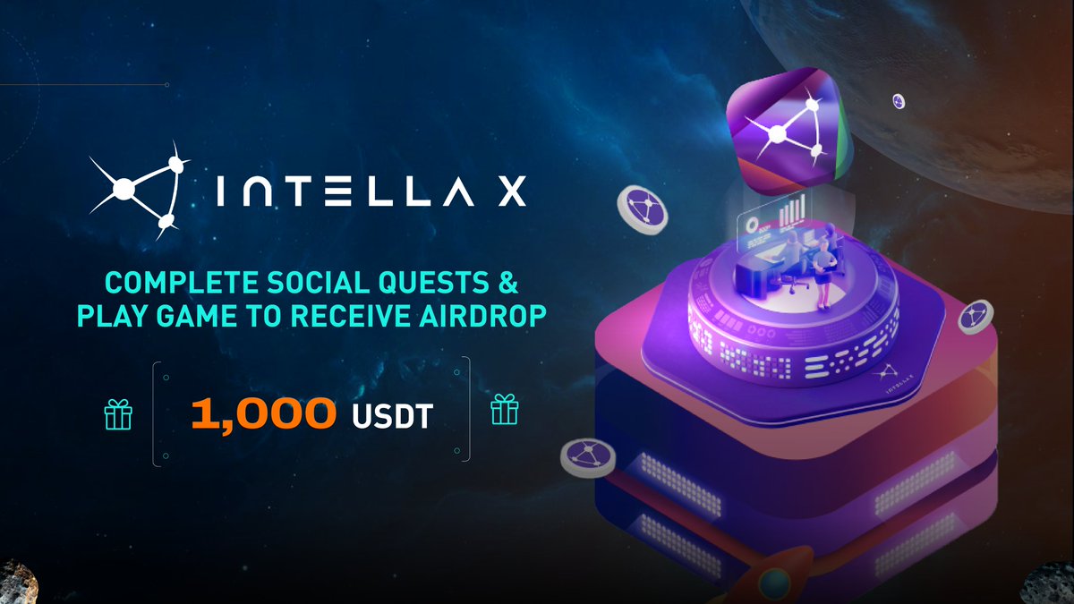 Space3_gg's tweet photo. 🚢 @TeamIntella is back on #Space3 with a new mission, and this time, the rewards are DOUBLED!  

🎁 Reward: 1,000U  

Just complete social quests, play games with Intella X, and enter for a shot at the sweet airdrop. 

Fun and earning? Why not?  

Join at https://t.co/bDfa58nQNt https://t.co/xE9eifCg6A