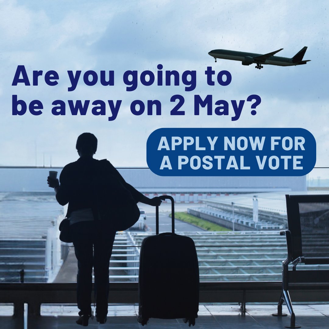 Apply online for a postal vote before the deadline of 5pm on 17 April. It's an easiest and most convenient way to cast your ballot. Just visit gov.uk/apply-postal-v…