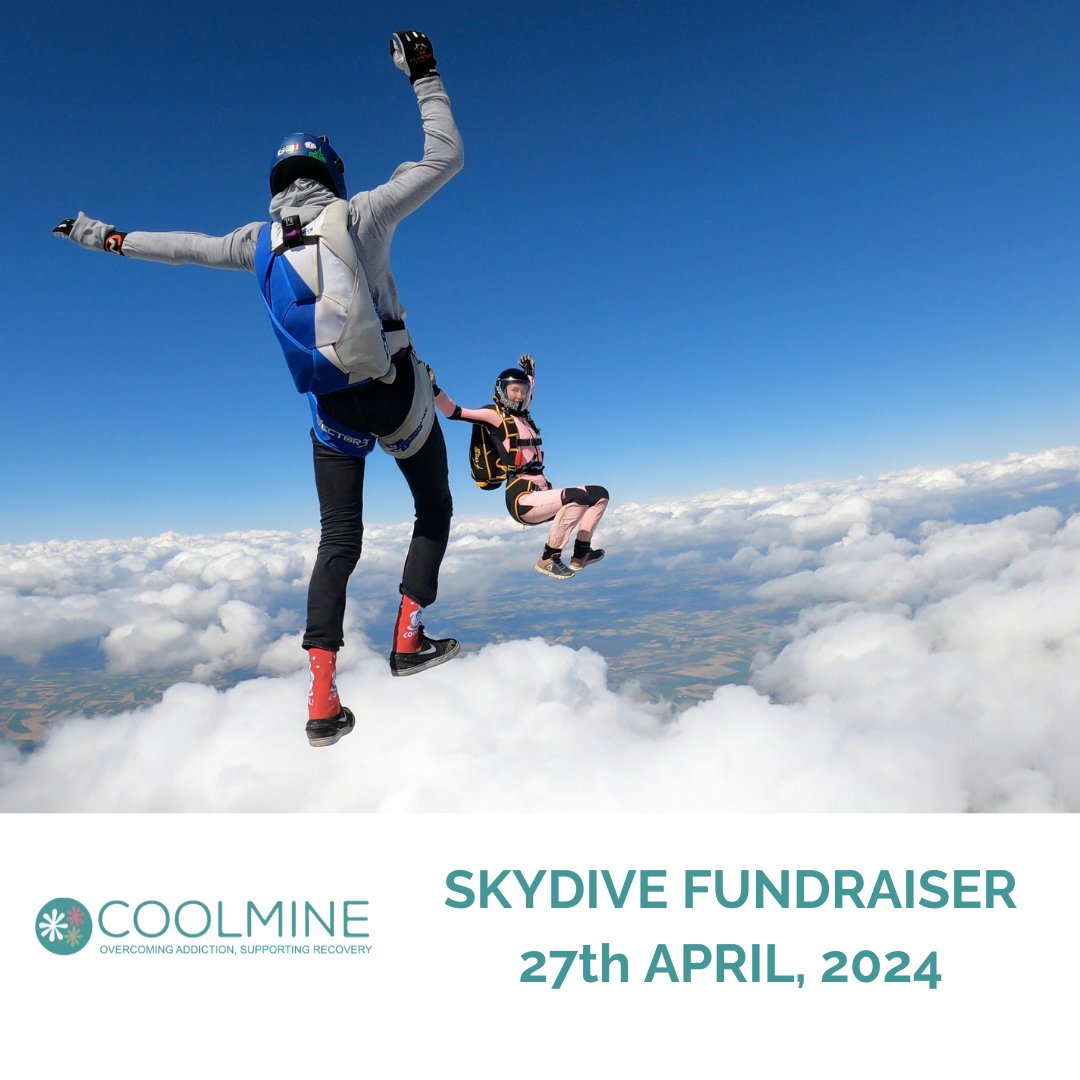 On April 27, 2024, a group of almost 20 individuals will take on a skydiving challenge to support Coolmine Therapeutic Community. For more details and to donate now please visit 👉 idonate.ie/event/skydivef…