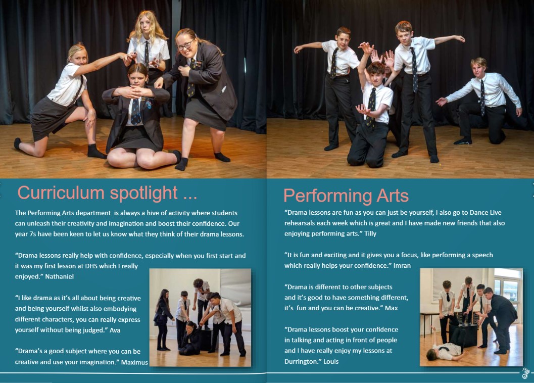 Our latest fortnightly newsletter has been sent home to parents, carers and subscribers today, and features a curriculum spotlight on our brilliant Performing Arts department. Read all about it here: durringtonhighschool.co.uk/2024/03/28/dur…