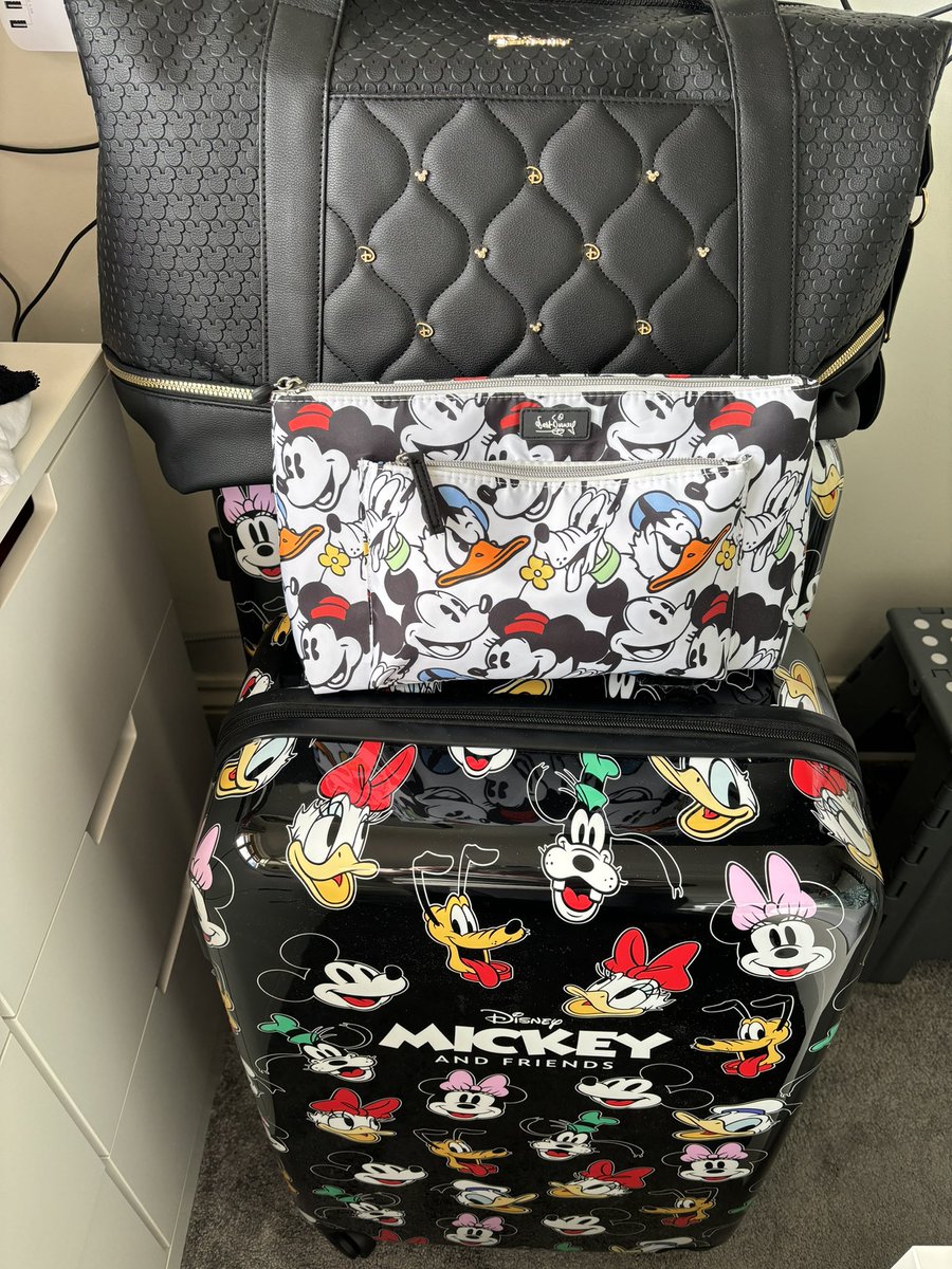 StephanieRobbin's tweet photo. Seems like Tilly is ready for Disneyworld 😂🧳🛫💺🎢🇺🇸 #packed #Mickeymouse #getheronthatplane https://t.co/4oDdTgZoAk