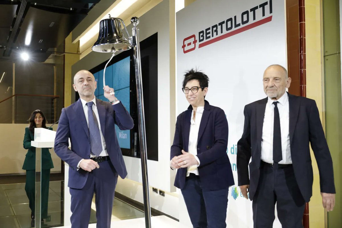 Today, we congratulate Bertolotti on their listing on the professional segment of #Euronext Growth Milan! 🔔 The company represents the fifth listing on Borsa Italiana’s market for small and medium-sized companies, and it is #Euronext’s tenth listing of the year. 👏