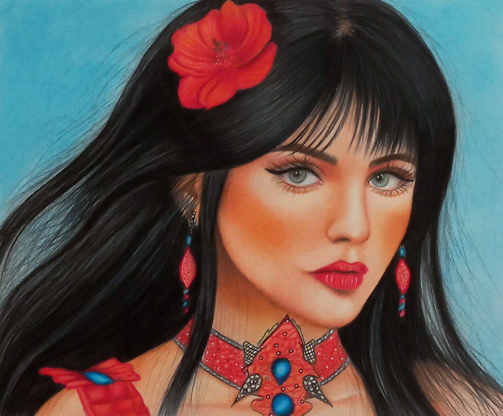 🔷️NEW DROP ON <a href="/objktcom/">objkt</a> 

🔹️Name: Amanda 
🔸️Collection: portrait painting
🔹️Edition: 8/8
🔸️Price: 3.5 $xtz

❗This is physical painting with           
  colorpencil😳🎨🖌😍
objkt.com/tokens/KT18rCK…