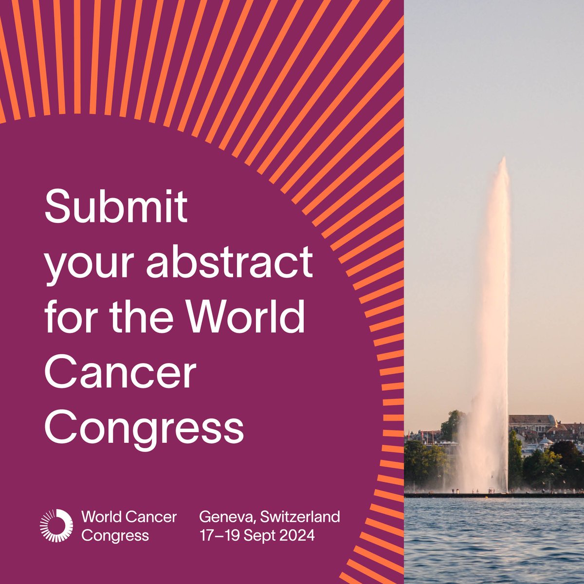 Submit your abstract for the #WorldCancerCongress! The Congress will convene in Geneva in September, and give the global cancer community the chance to discuss innovations, and exchange ideas on equity and sustainability in cancer care. ➡️worldcancercongress.org/2024-call-abst… #WCC2024