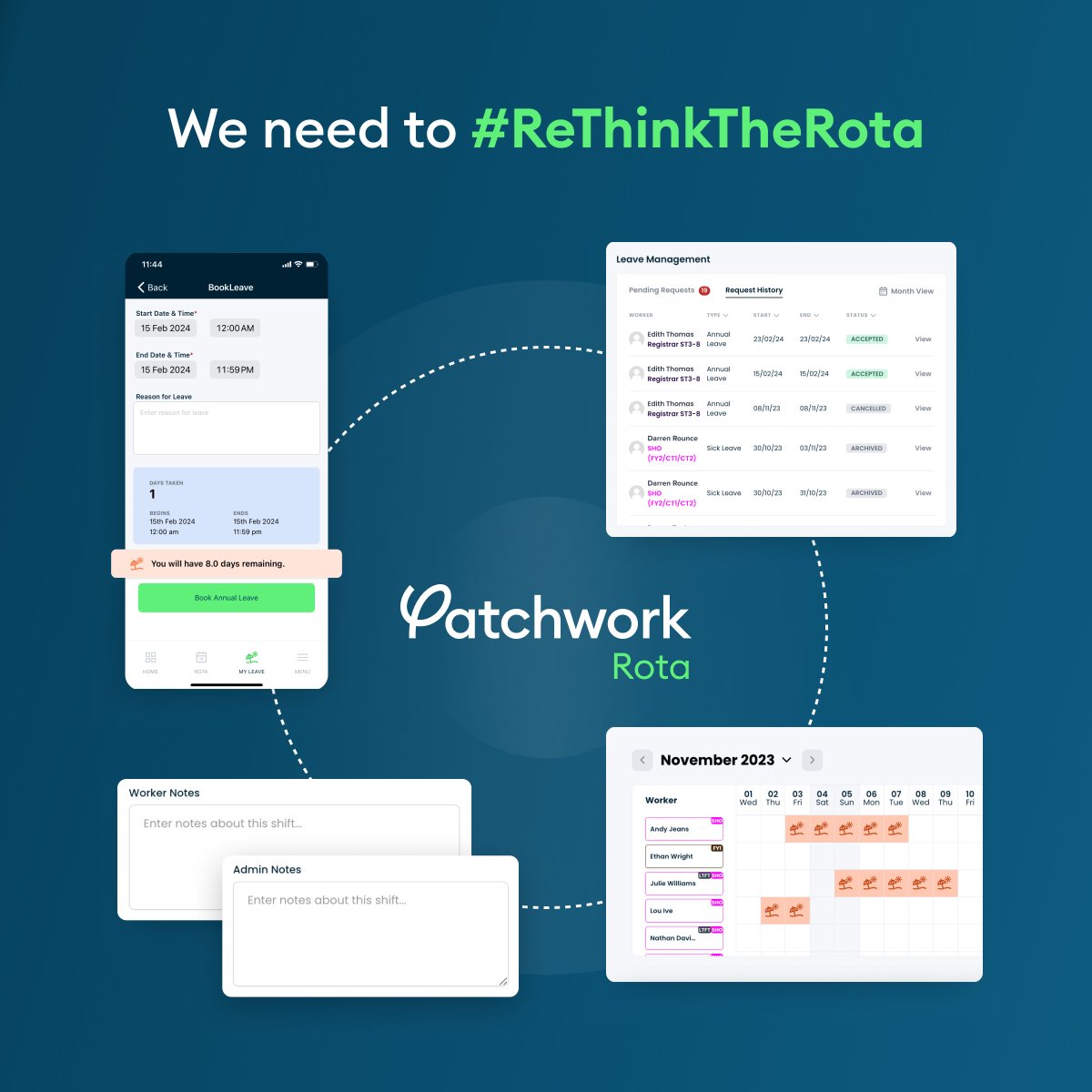 Imagine rostering without endless WhatsApps and emails 💭

We recognise that clinicians should be able to easily stay up-to-date with their rotas, so we've built a solution that enables just that. 

Take a look at this in action 👇
hubs.la/Q02r15mZ0

#ReThinkTheRota